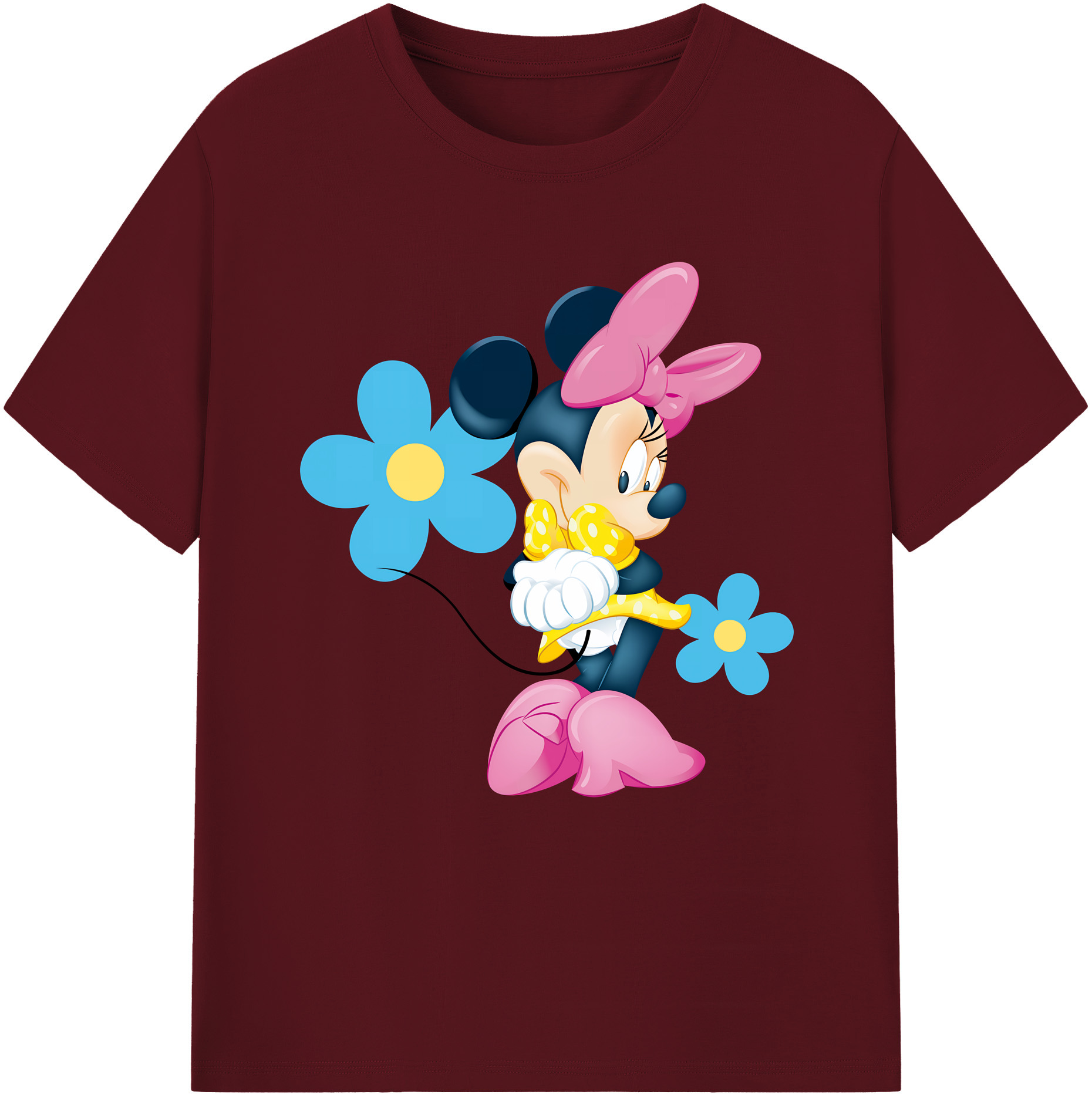 （画像用） ミッキーマウス Mickey Mouse 綿100％半袖Tシャツ（フロントプリント）